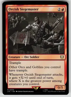 Orcish Siegemaster Commander: The Lord of the Rings 33 MTG NM - Image 1