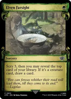 MTG - Elven Farsight - Silver Foil - Lord of the Rings - Magic the Gathering - Image 1