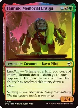 MTG - Tannuk, Memorial Ensign - Foil - Edge of Eternities - Magic the Gathering - Image 1