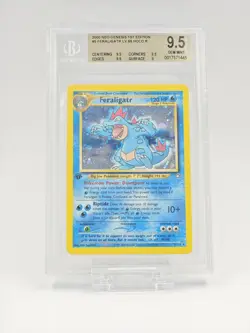 2000 POKEMON NEO GENESIS #5 FERALIGATR HOLO R 1ST EDITION BGS 9.5 - Image 1