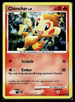 Chimchar 14/17 POP Series 6 Common Pokemon - Image 1