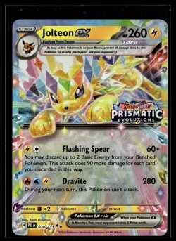 Jolteon ex 030/131 Prismatic Evolutions Stamped Promo Pokemon - Image 1