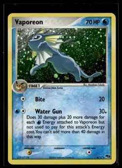Vaporeon 6/17 POP Series 3 Rare Pokemon - Image 1