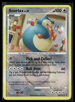 Snorlax 33/111 Rising Rivals Crosshatch Promo Rare Pokemon - Image 1