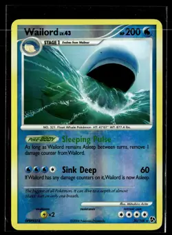 Wailord 30/106 Great Encounters Reverse Holo Rare Pokemon - Image 1