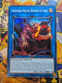 YUGIOH RA03-EN050 Promethean Princess, Bestower of Flames Super Rare 1st Edition - Image 1