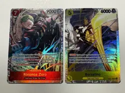 One Piece TCG Roronoa Zoro SR & Borsalino SR OP15 - Image 1