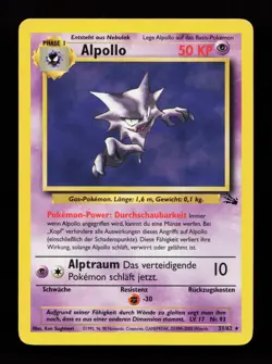 Haunter 21/62 Rare Fossil German Pokemon Card - Image 1