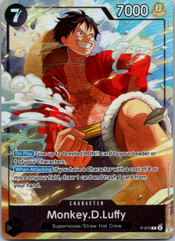 One Piece - Monkey.D.Luffy P-075 - Premium Card Collection Best - English - Image 1