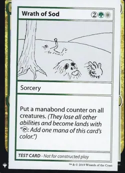 Wrath of Sod - Near Mint MTG Mystery Booster Test Print - Image 1