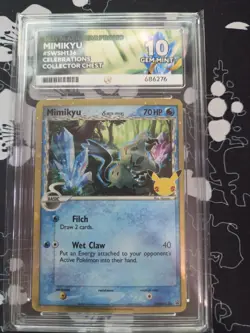 Pokemon TCG Mimikyu SWSH136 Ace 10 Rare Card Celebrations Gem Mint - Image 1