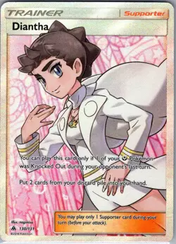 Diantha (Full Art) 130/131 SM - Forbidden Light - Pokemon Card - NM - Image 1