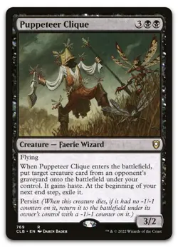 Puppeteer Clique #769 (LP) Baldur's Gate CLB Magic MTG - Image 1