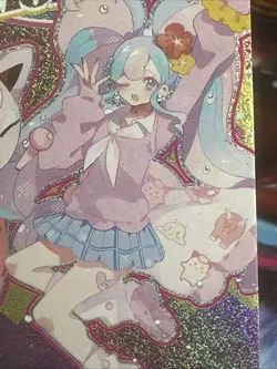 Pokemon Mengka Crossover Hatsune Miku + Jigglypuff UR-007 Card Chinese Non TCG - Image 2