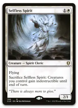 Selfless Spirit #706 (LP) Baldur's Gate CLB Magic MTG - Image 1