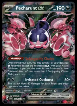 Pokemon Cards Pecharunt ex 039/064 Shrouded Fable Double Rare NM - Image 1