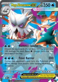 Mega Abomasnow ex 36/132 Double Rare | Mega Evolution | Pokemon Card - Image 1