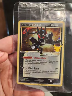 Pokemon TCG Greninja Star Gold Star Promo Card Sealed, #SWSH144 - Image 1