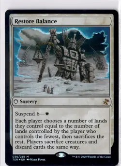 Restore Balance NM* FOIL Time Sprial Remastered ENGLISH 036/289 mtg -UnltdCards - Image 1