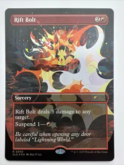 Rift Bolt MTG Secret Lair Ultimate Pencil Rare Foil NM x1 - Magic Card - Image 1