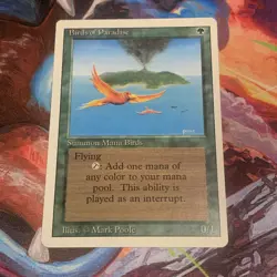 1994 Magic: The Gathering - Revised(3rd) - Birds of Paradise - Vintage Rare - NM - Image 1