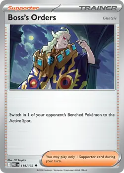 Boss's Orders 114/132 Uncommon | Mega Evolution | Pokemon Card - Image 1