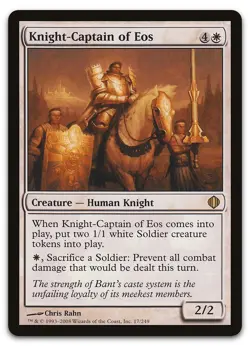 Knight-Captain of Eos #17 (NM) Shards of Alara ALA Magic MTG - Image 1