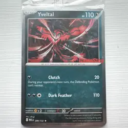 Yveltal 88/132 Pokemon Mega Evolutions GAMESTOP Stamped Promo SEALED - Image 1