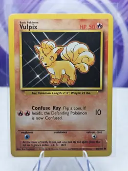 Pokemon Vulpix 068/102 Base Set Regular HP - Image 1