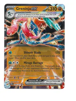 Greninja ex 106/167 Sv06: Twilight Masquerade Holo Pokemon TCG - Image 1