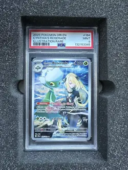Pokemon TCG Cynthia's Roserade 184/182 IR Destined Rivals PSA 9 - Image 1