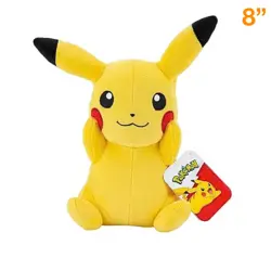 Pikachu (Hands Up) ~ 8" Pokemon Plush Toy - Image 1