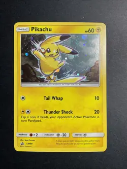 Pikachu SM98 Cosmos Holo Black Star Promo Pokemon Sun & Moon NM - Image 1