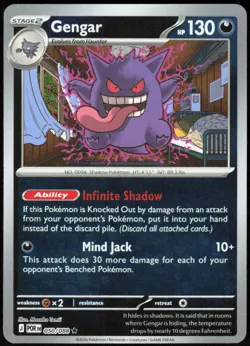 Gengar 050/088 Rare Perfect Order Pokemon Reverse Holo Near Mint - Image 1