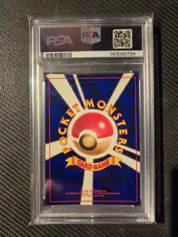 1996 POKEMON JAPANESE BASIC BLASTOISE HOLO #9 PSA 9 MINT SWIRL - Image 2