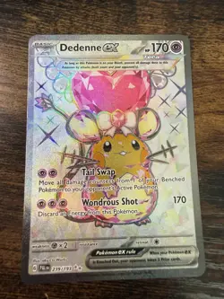 Pokemon TCG Dedenne EX 239/193 Paldea Evolved Full Art Holo L@@K! - Image 1