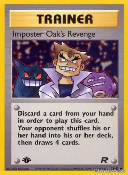 Pokemon Imposter Oak's Revenge Team Rocket 76/82 1st Edition Uncommon NM - Image 1