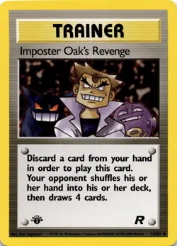 Pokemon Imposter Oak's Revenge Team Rocket 76/82 1st Edition Uncommon NM - Image 2