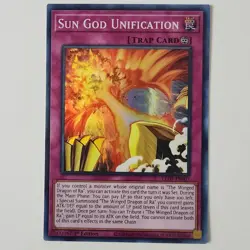 Sun God Unification - LED7-EN007 - LP - Super Rare - 1st ed - Yugioh - Image 1