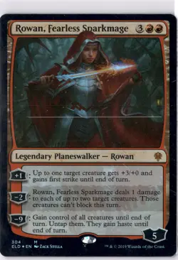 Rowan Fearless Sparkmage MP* FOIL Throne Of Eldraine ENGLISH 304 mtg -UnltdCards - Image 1