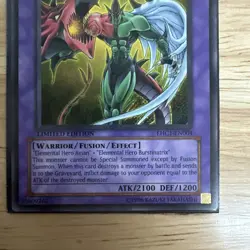 Yu-Gi-Oh Elemental Hero Flame Wingman EHC1-EN004 Secret Rare Limited Edition NM - Image 4