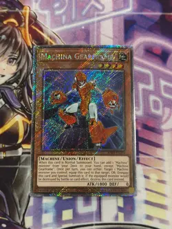 Yugioh Machina Gearframe Platinum Secret Rare RA03 - Image 1