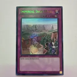 Yugioh Imperial Iron Wall LCJW-EN298 Ultra Rare 1st Ed NM - Mint - Image 1