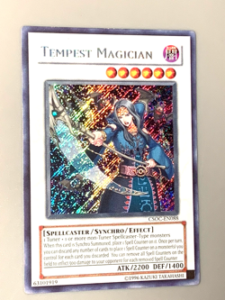yugioh Tempest Magician CSOC-EN088 Secret Rare Unlimited Edition near mint - Image 1