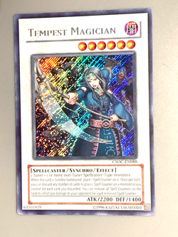 yugioh Tempest Magician CSOC-EN088 Secret Rare Unlimited Edition near mint - Image 3