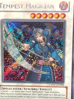 yugioh Tempest Magician CSOC-EN088 Secret Rare Unlimited Edition near mint - Image 4