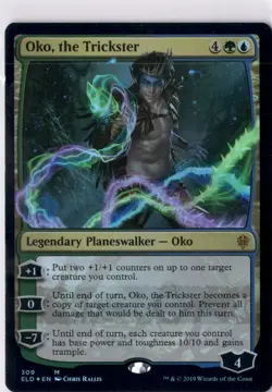 Oko, The Trickster LP* FOIL Throne Of Eldraine ENGLISH 309 mtg -UnltdCards - Image 1