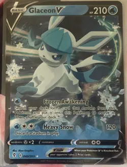 Pokemon TCG Glaceon v Evolving Skies Ultra Rare Holo Card 040/203 Sword & Shield - Image 1