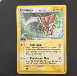 Pokemon Kabutops Delta Species 9/110 Holon Phantoms Holo Rare TCG Card - Image 1
