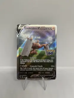 Conkeldurr V 074/078 Alt Art Ultra Rare Card Pokemon Go - NM - Image 1